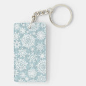 雪片パターン キーホルダー (裏面)