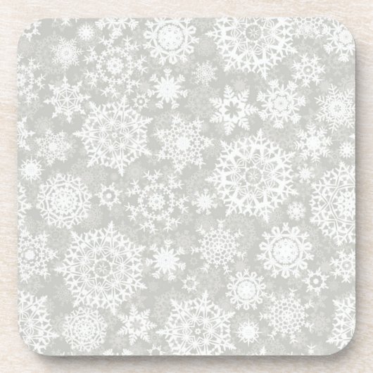 雪片パターン コースター (正面)