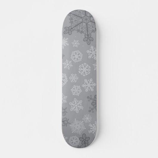 雪片パターン スケートボード (正面)