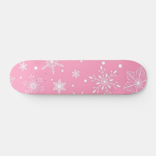雪片パターン スケートボード (横)