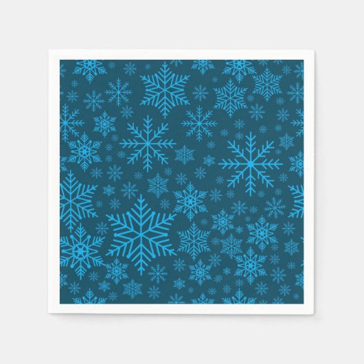 雪片パターン スタンダードカクテルナプキン (正面)