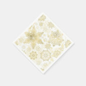 雪片パターン スタンダードカクテルナプキン (角)