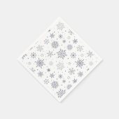 雪片パターン スタンダードカクテルナプキン (角)