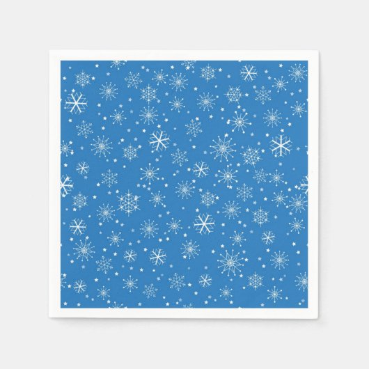 雪片パターン スタンダードカクテルナプキン (正面)