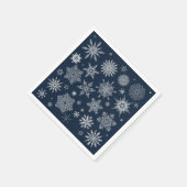 雪片パターン スタンダードカクテルナプキン (角)
