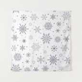 雪片パターン タペストリー (正面(横))