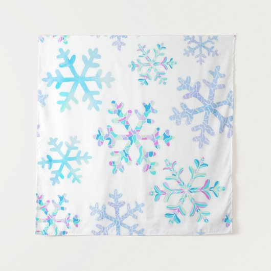 雪片パターン タペストリー (正面)