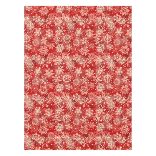 雪片パターン テーブルクロス (正面)