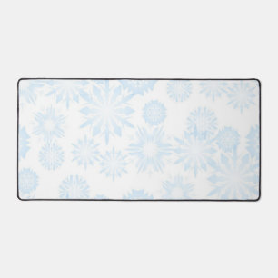雪片パターン デスクマット
