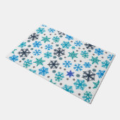 雪片パターン ドアマット (アングル)