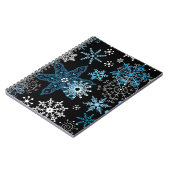 雪片パターン ノートブック (左側)