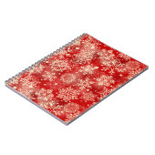 雪片パターン ノートブック (左側)