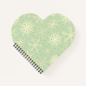 雪片パターン ノートブック (正面)