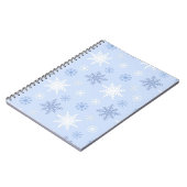 雪片パターン ノートブック (左側)