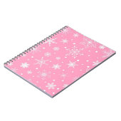 雪片パターン ノートブック (左側)