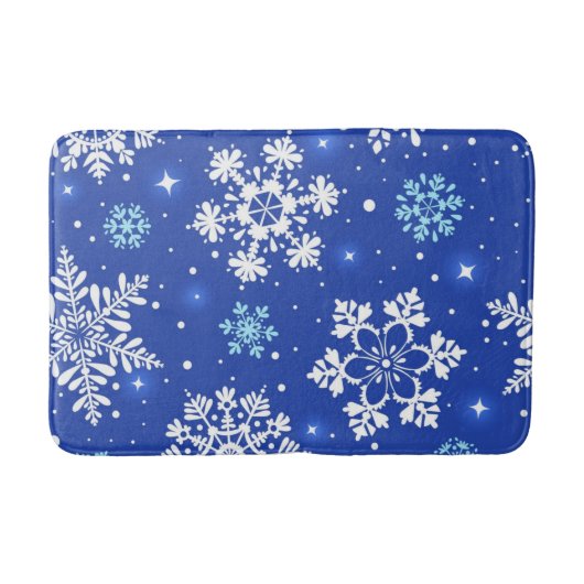 雪片パターン バスマット (正面)
