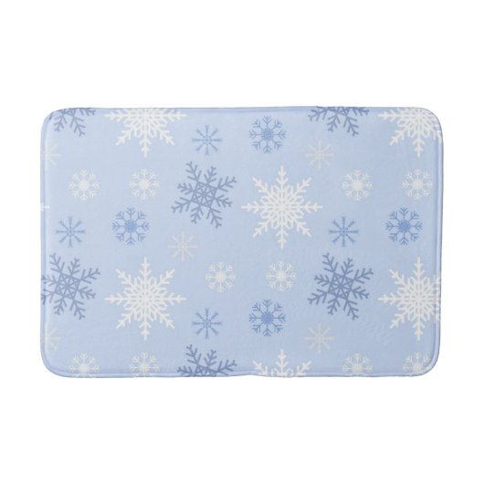 雪片パターン バスマット (正面)