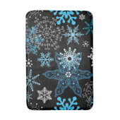 雪片パターン バスマット (正面縦)