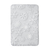 雪片パターン バスマット (正面縦)