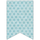 雪片パターン バンティングフラッグ (第1の旗)