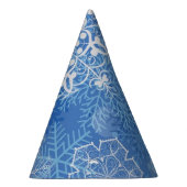 雪片パターン パーティーハット (右)