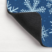 雪片パターン マウスパッド (コーナー)