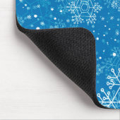 雪片パターン マウスパッド (コーナー)