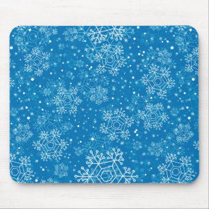 雪片パターン マウスパッド