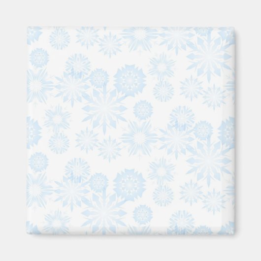 雪片パターン マグネット (正面)