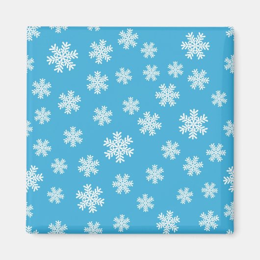 雪片パターン マグネット (正面)