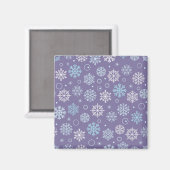 雪片パターン マグネット (正面/裏面)