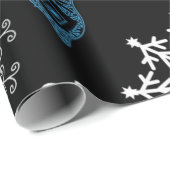 雪片パターン ラッピングペーパー (ロールコーナー)