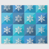 雪片パターン ラッピングペーパー (フラット)