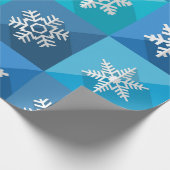 雪片パターン ラッピングペーパー (角)