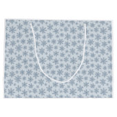 雪片パターン ラージペーパーバッグ (裏面)