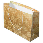 雪片パターン ラージペーパーバッグ (裏面アングル)