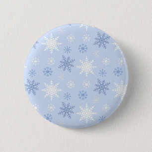 雪片パターン 缶バッジ