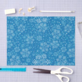 雪片パターン 薄葉紙 (クラフト)