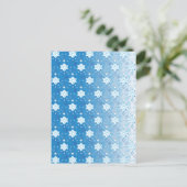 雪片パターンI ポストカード (スタンド正面)