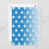雪片パターンI ポストカード (正面/裏面)
