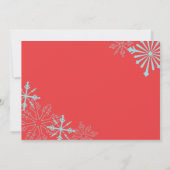 雪片パーティの招待状 招待状 (裏面)