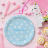 雪片パーティー紙プレートとカスタム文字 ペーパープレート (パーティー)