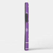 雪片パープルパターパーソナライズされたン名 Case-Mate iPhoneケース (裏面 / 右)