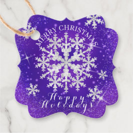 雪片パープルホワイト フェイバータグ