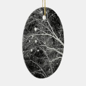 雪片フォトクリスマスツリー記念デコレーション セラミックオーナメント (右)