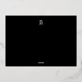 雪片フォトクリスマス 箔シーズンカード (裏面)