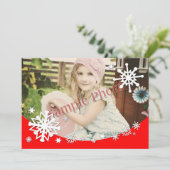 雪片フォトフレーム – 5インチx 7インチ シーズンカード (スタンド正面)