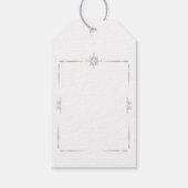 雪片フォトブルー ギフトタグ (裏面)