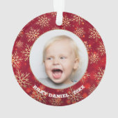 雪片フォトレッドアクリル オーナメント (裏面)