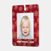 雪片フォトレッド メタルオーナメント (正面左)